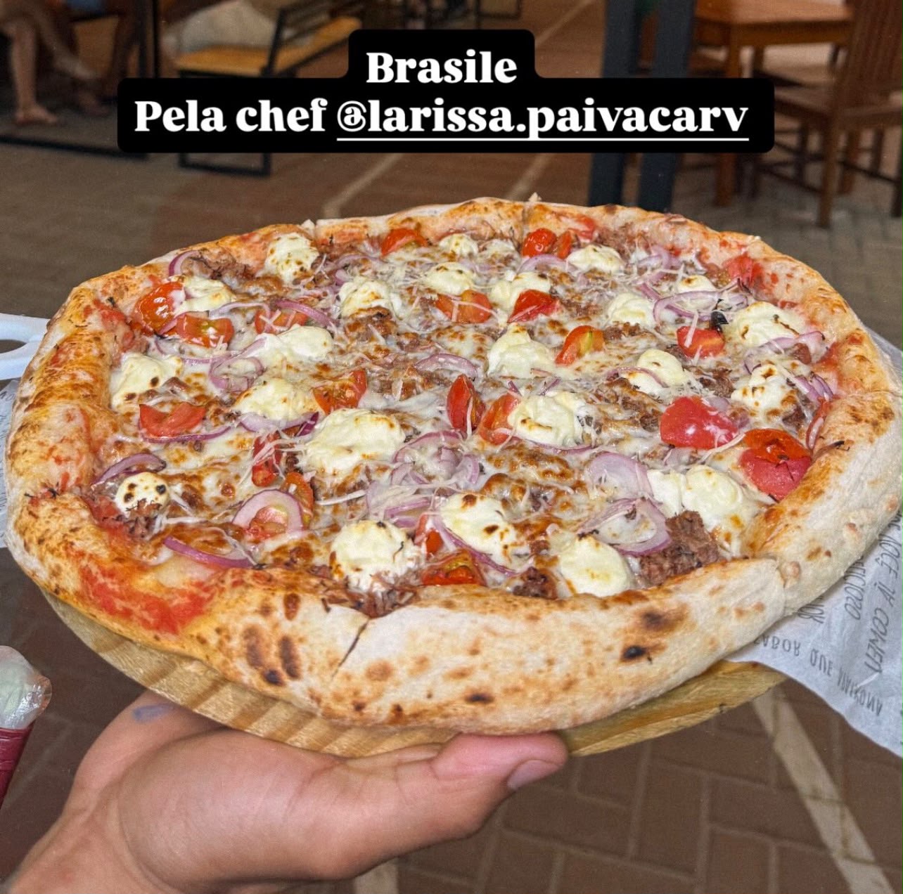 Pizza Brasile de carne de sol, a mais vendida da Piazza di Itália em Mossoró